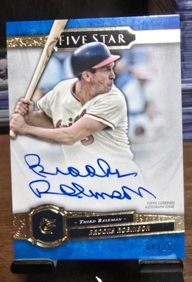Topps Five Star 2021 - Autógrafos Brooks Robinson #FSA-BR púrpura/50 (AU) #9/25 Foto 1 de 2
