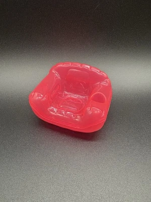 Silla rosa vintage Jakks inflable de plástico para casa de muñecas muebles Foto 1 de 4