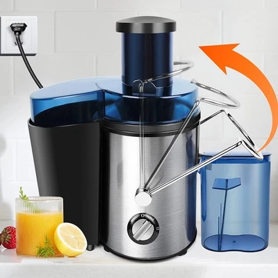 Profi-Entsafter elektrische Saftpresse Edelstahl 500ML Presse Obstpresse 1000W - Bild 1 von 4