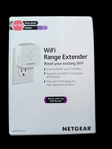 Netgear WiFi Range Extender AC750 Dual Band Range Boost existing WiFI - Afbeelding 1 van 4