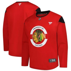 Fanatics Men’s Chicago Blackhawks Red Team Practice Jersey Size S Small - Picture 1 of 3