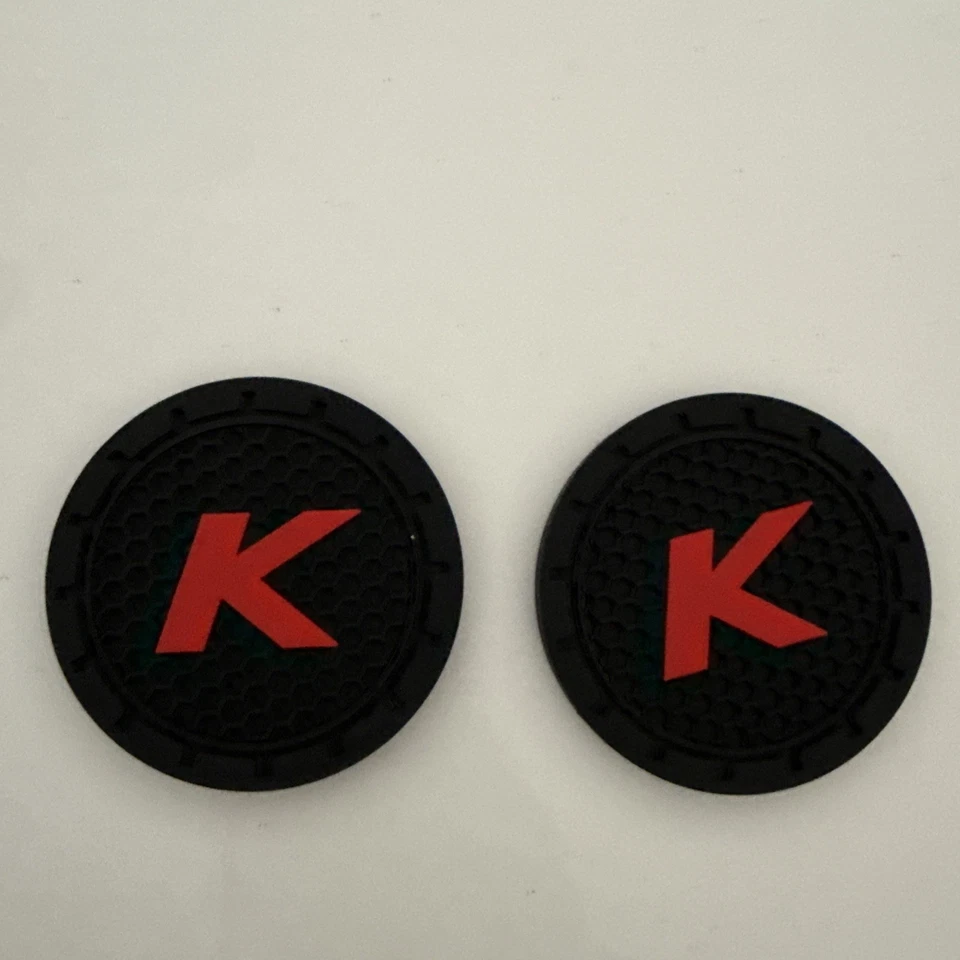 🔥2x Porta-copos de carro logotipo K 2,75” universal | Para Kia - Imagem 1 de 1
