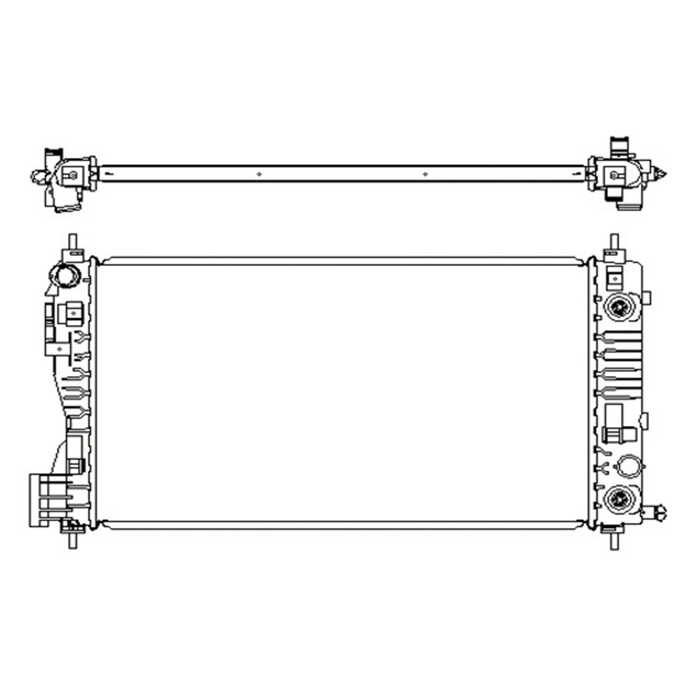 Nuevo radiador de repuesto de repuesto para Chevrolet Impala 13332 2014-2017 Foto 1 de 1