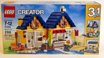 NEW LEGO CREATOR 31035 3in1 Beach Hut SET Retired 2015 SURF HOUSE SEASIDE HOME - Image 1 of 4