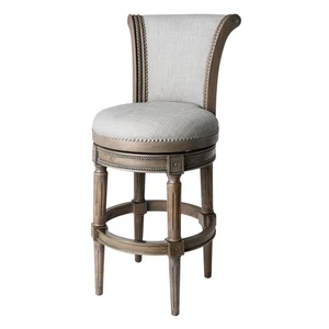 Maven Lane Pullman Reclaimed Oak Wooden Swivel Kitchen Bar Stool - Picture 1 of 7
