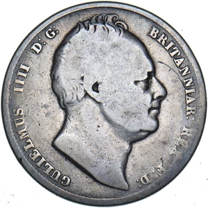 Moneda de plata británica de media corona de 1835 - Guillermo IV - Imagen 1 de 2