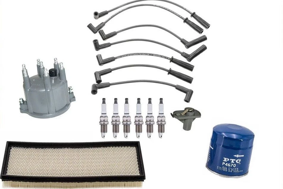Cables de encendido bujías tapa rotor y filtros para Jeep Wrangler 4,0 L 97-99 Foto 1 de 4