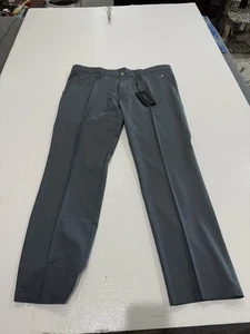 J Lindeberg Golfhose Herren 40x32 weiß schnelltrocknend micro grau Stretch atmungsaktiv - Bild 1 von 8