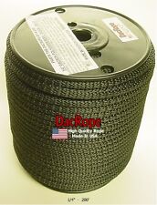 200' 1/4" 100% Dacron Polyester Rope Tents, Doomsday Prepper, Dipole Antenna