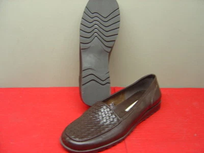 Mujer Cherokee Cuero Marrón Oscuro Mocasines Talla 5.5 - Imagen 1 de 3