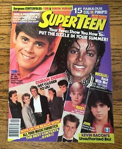 Super Teen Magazine September 1984 Michael Jackson Duran Duran Kevin Bacon - Foto 1 di 5
