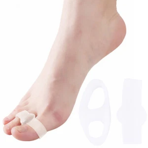2pcs Silicone Gel Toe Straightener Separator Bunion Corrector Pain Relief A/fw - Picture 1 of 9