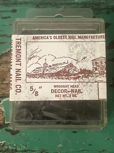 Tremont Nails 5/8” Cut Wrought Rose Head Decor Furniture Trunk Restoration Tack - Picture 1 of 5