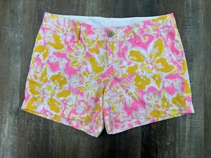 Pantaloncini Lilly Pulitzer Callahan rosa reale Ooh La La 100% cotone taglia 6 donna - Foto 1 di 8