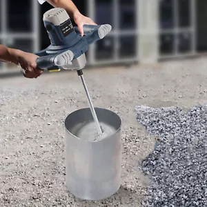 1400W Beton Rührwerk Mörtelrührer Rührgerät Handrührer Mischer 1200r/min 6-Gang - Bild 1 von 17