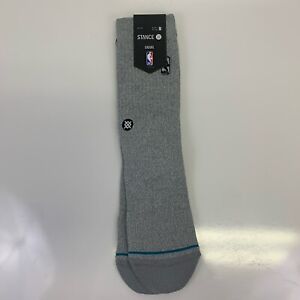Stance Logoman ST NBA Basketball Casual Socks Heather Grey M (6-8.5) W(8-10.5)