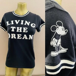 Retro LIVING the DREAM Mickey Mouse TEE SHIRT Small - Picture 1 of 8