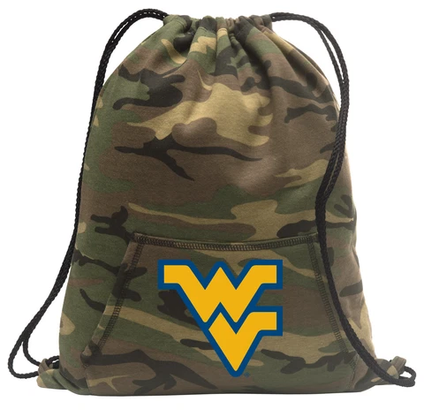 West Virginia Backpack CAMO Drawstring Bag Pack CLASSIC HOODY DESIGN! Cover