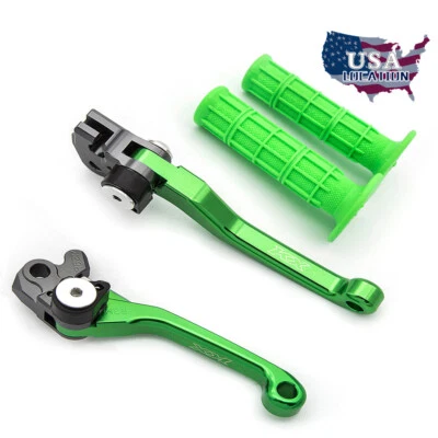 US For Kawasaki KX450F 2013-2017 2018 CNC Dirt Bike Brake Clutch Levers KX Logo - Image 1 of 4