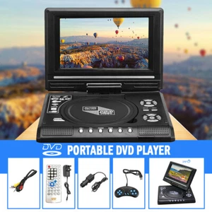 7.8" Portable Swivel Car DVD Player Multi All Region Free Car Charger USB Remote - Picture 1 of 16