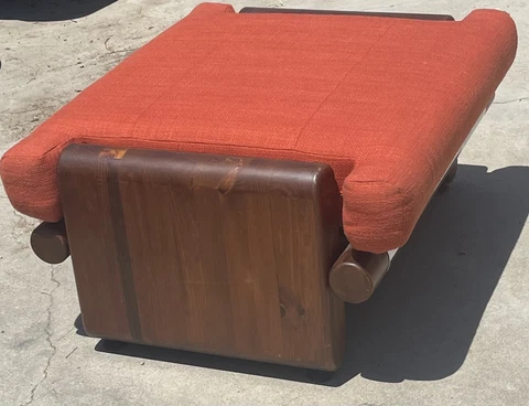 1970s Ottoman by John Caldwell Similar to Lou Hodges California Organic Modern Cover