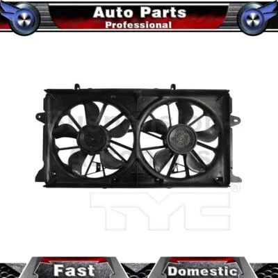 TYC Dual Radiator and Condenser Fan Fits 2014 2016 Chevrolet Silverado 1500 - Image 1 of 4
