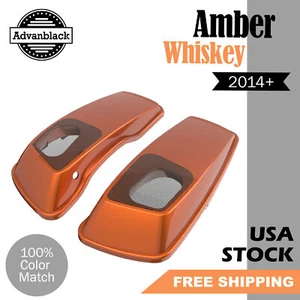 Cubierta de audio para altavoces alforja de 6x9" whisky ámbar para Harley Touring 2014+ - Imagen 1 de 7