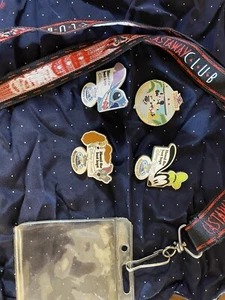 Disney Vacation Club And Cruise Pins and Lanyard - Picture 1 of 6