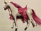 White Horse With Light Purple Pink Hair Unbranded Horse Toy