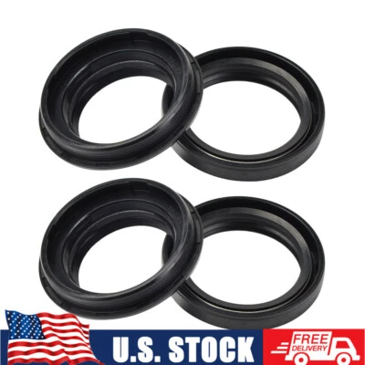 2x Fork Seals & 2x Dust Seals Kit For Honda Shadow VLX 600 VT600C/VT600CD Deluxe Foto 1 de 4