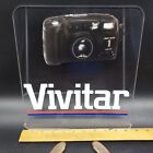 1990's? "VIVITAR 44PZ" plexiglass acrylic sign 10 1/2" x 11" x 1/4"