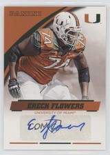 2015 Panini Miami Hurricanes Signatures Ereck Flowers #EF-MIA Rookie Auto RC