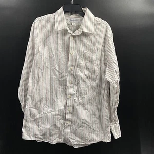 Vintage Burberrys of London Made in USA Striped French Cuff Dress Shirt 17-34 - Picture 1 of 5