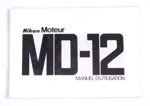 MODE D'EMPLOI NIKON MOTEUR MD-12 - FRANÇAIS - instruction manual - Picture 1 of 2