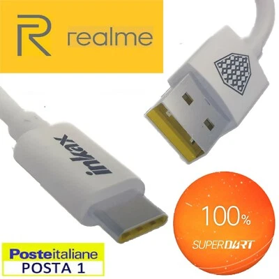CAVO USB TYPE C 3.1  CARICATORE 5A SUPER DART PER REALME 7 8 9 11 GT PRO NEO C X - Immagine 1 di 4