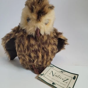 Peluche Gufo NativoZ Nuova Zelanda Morepork Peluche Buone Condizioni Vedi Descrizione! - Foto 1 di 19
