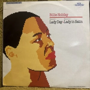 BILLIE HOLIDAY - LADY DAY / LADY IN SATIN (1985 LP) RARE UK REMASTER REISSUE NM - Picture 1 of 9