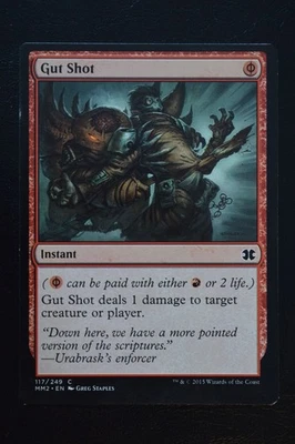 Magic The Gathering MTG GUT SHOT Modern Masters 2015 MP Moderately Played - Image 1 of 2
