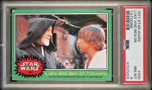 1977 Topps Star Wars Series 4 #250 Luke Skywalker & Ben Kenobi on Tatooine PSA 8 - Picture 1 of 10