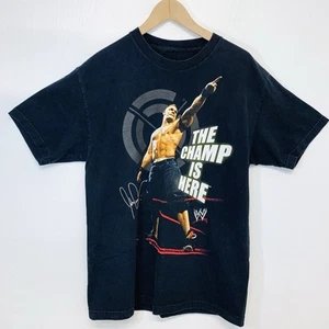 Vtg John Cena Graphic T Shirt The Champ Is Here Large Chain Gang Soldiers Black - Picture 1 of 7