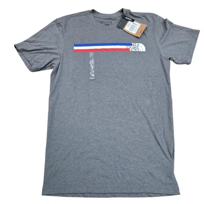 NUEVA Camiseta The North Face Para Hombre Talla S Roja Blanca Azul Viaje al Aire Libre Senderismo EE. UU. Foto 1 de 4