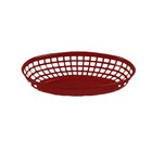 Thunder Group 9-3/8" Diameter Red Polypropylene Fast Food Basket - 1 Doz