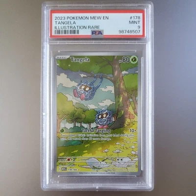 PSA 9 Mint Tangela 178/165 SV Mew EN 151 Illustration Rare Pokémon Card - Image 1 of 2