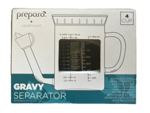 Catamount 4 Cup Fat Gravy Separator Clear Glass - Picture 1 of 7