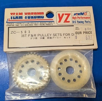 Vintage Yokomo YZ10 YR4 35T F&R Pulley Sets for Differential - Image 1 of 3