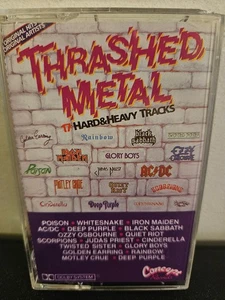 THRASHED METAL Various Artists 1990 CASSETTE TAPE HARD ROCK HEAVY METAL POISON - Picture 1 of 5