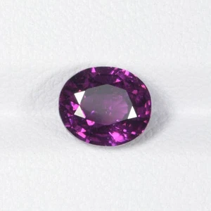 2.13 ct ULTRA RARE LUSTROUS BEST PURPLE NATURAL RHODOLITE GARNET Oval See Vdo BL - Picture 1 of 2