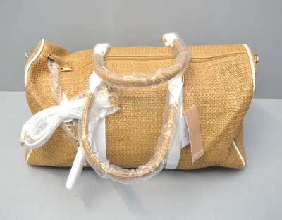 Justfab Raffia Weekender aus Bast Damen Schultertasche Handtasche Umhängetasche - Bild 1 von 4