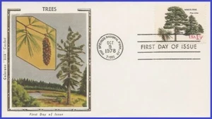 USA4 #1765 U/A COLORANO SILK FDC Tree White Pine - Picture 1 of 1
