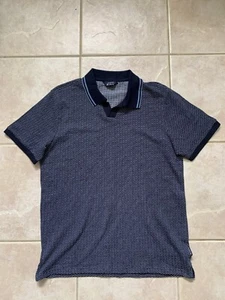 Navy Blue Men's Polo Shirt Size M - Ben Sherman Short Sleeve - Picture 1 of 5